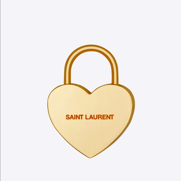 Saint Laurent Accessories - Saint Laurent Heart Lock *RARE COLOR*
